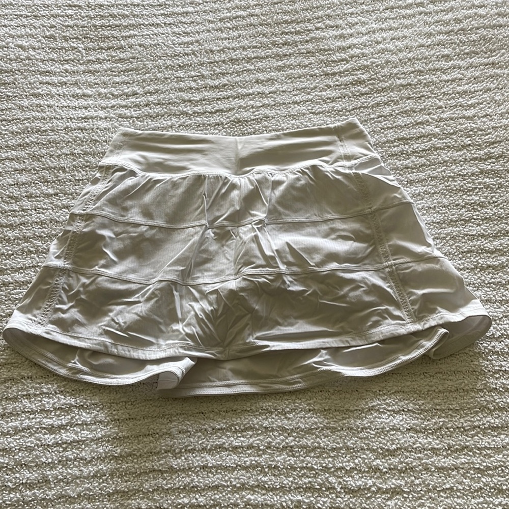 Lululemon Pace Rival Tennis Skirt White Size 4 Regular Length